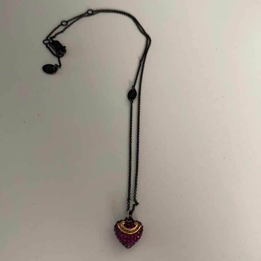 Juicy Couture Pink Heart Necklace
